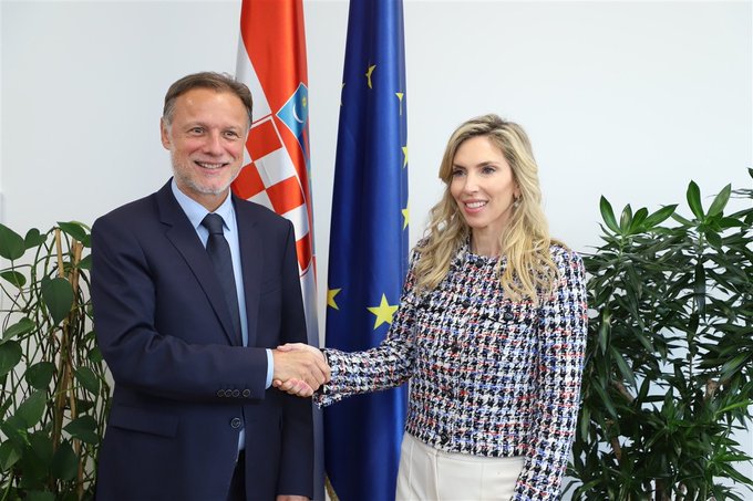A hopeful outlook for future joint endeavors! Američka veleposlanica Nicole McGraw posjetila predsjednika Hrvatskog sabora Jandrokovića