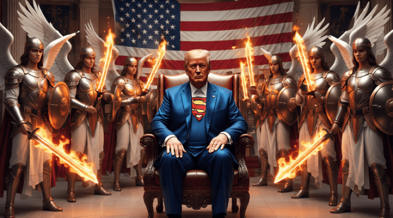 Proudly Living in the Age of Titans! Trump hoda putem junaka, Snagom Svevišnjeg