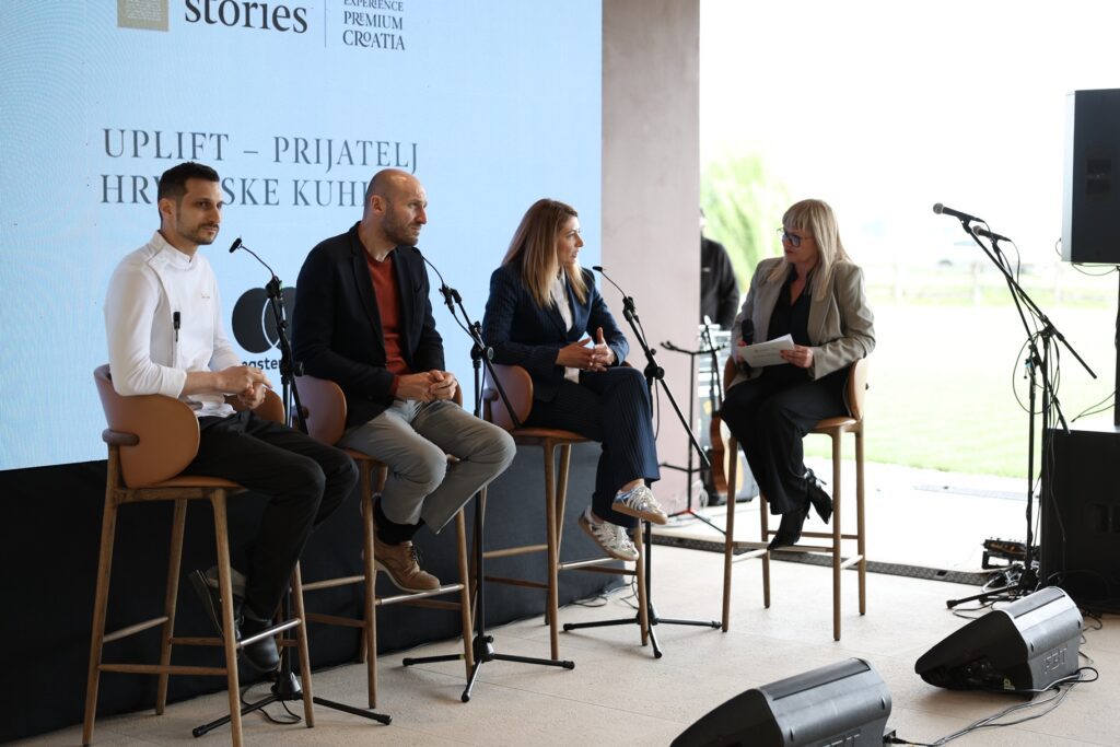 Dino Grnja, Marin Medak, Ema Huskić i moderatorica Tihana Tomljanović (1)