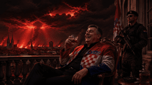 Predsjedniče Hrvatske, otresi sumrak i onda ispijaj viski! Vidimo našu zemlju kako „gori“ pod teretom skandala, pljačke i arogancije autokracije vladajuće stranke koja očito vjeruje da je iznad zakona