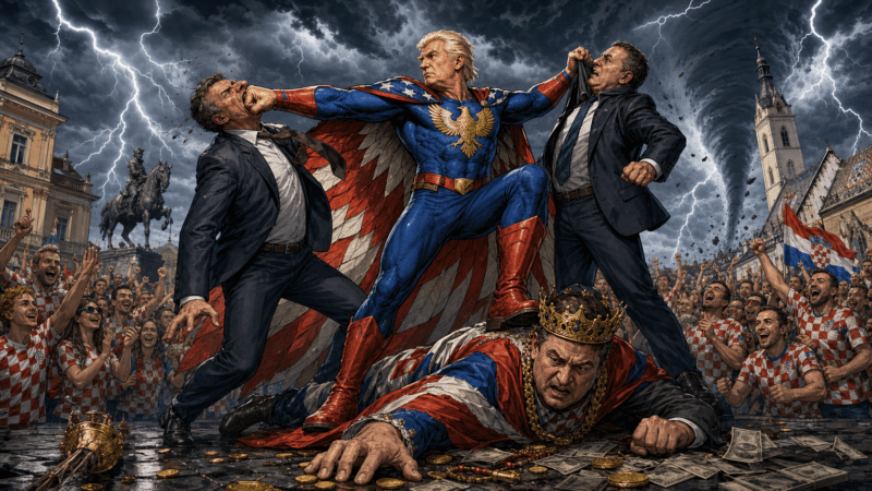 Is It Time to Confront the Autocracy? Zar nije vrijeme da američki “Orao” predsjednik Trump zaštitnik slabih prepozna da se “zlatno doba” ne može izgraditi na leđima oligarha dok hrvatski građani trpe u tišini