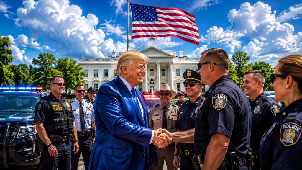 Law and Order is Making America Safer Than Ever! Trumpova nepokolebljiva podrška provedbi zakona