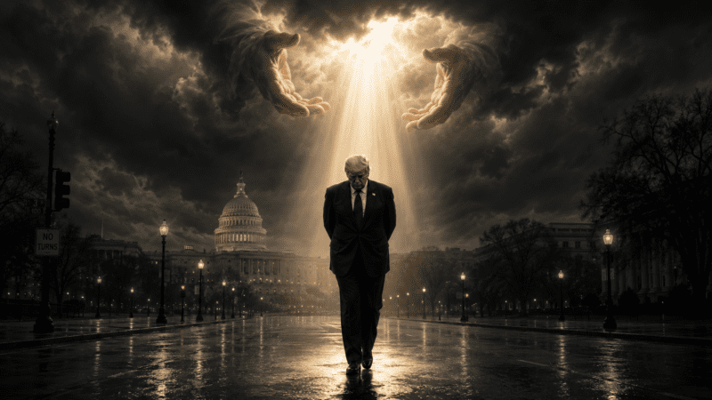 I want to see the American eagle take flight again, guided by the hand of the Almighty! Pitam se, razmišlja li Trump o svojoj ostavštini? Razmatra li tihi, istraživački pogled Stvoritelja?
