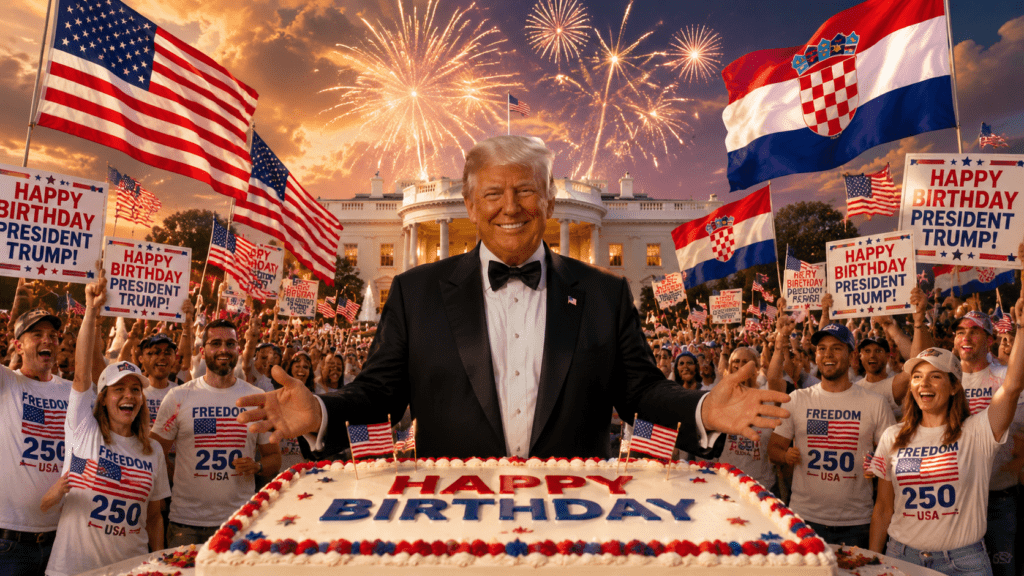 A Global Celebration! Happy Birthday, President Trump, God bless you!