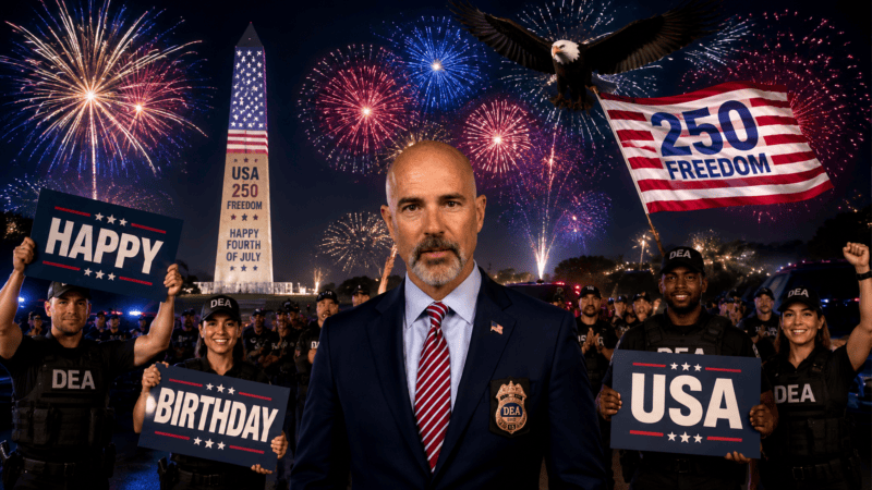 The DEA joins the nation in celebrating America’s 250th anniversary! Upravitelj DEA-e Terrance Cole: “Podsjećamo se da je svaka generacija pozvana zaštititi našu naciju i očuvati slobode koje je definiraju”