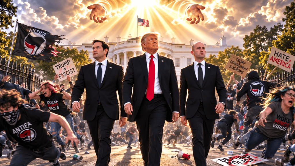 (VIDEO) The Shield of Civilization! Trumpova administracija je mobilizirala međunarodnu koaliciju kako bi se suprotstavila rastućem valu globalnog terorizma radikalne ljevice i Antife