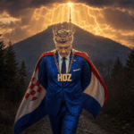 God and the Comrades of the Silky Autocrat of HDZ! Kad se stolovi okrenu i karte preraspodijele, gdje će stajati svileni autokrat Plenky? Građani se bude, trljajući san propagande iz svojih očiju
