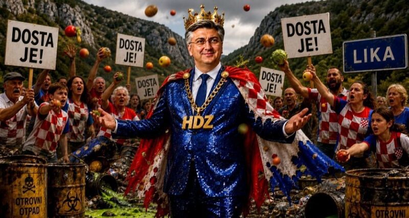 „Dosta je!“ Građani Like stoje ponosno dok Autokrat Plenković stiže u Gospić pred povijesni prosvjed manipulirati