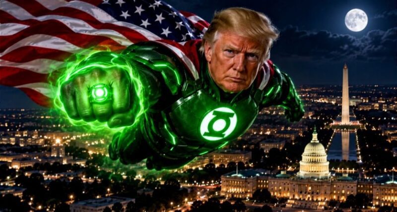 “Green Lantern’s light” Trump’s journey is just beginning! Čuvar slobodnog svijeta bdije